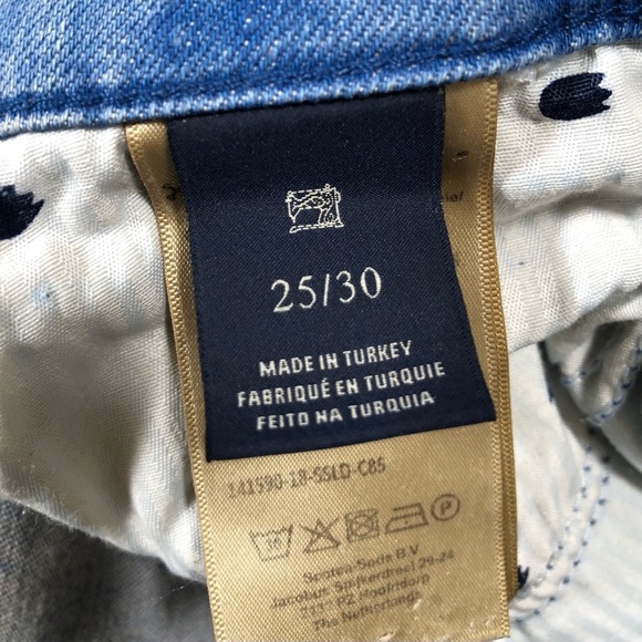 Scotch & Soda Women’s Star Print Embroidered petite Ami Slim Boyfriend Jeans Siz - Picture 9 of 16